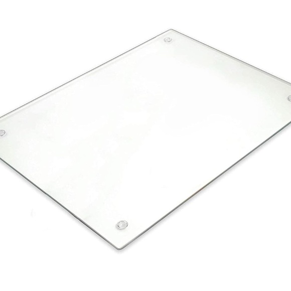 NEW- tempered glass, cutting board 
Perfect for charcuterie, nonskid feet - Picture 3 of 7